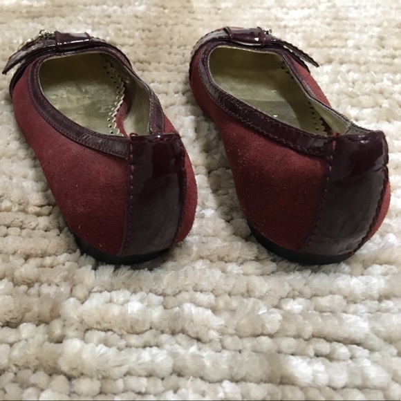 Juicy Couture burgundy suede flats - Picture 4 of 6